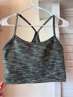 aerie Olive Green Heathered Racerback Sports Bra Size Large